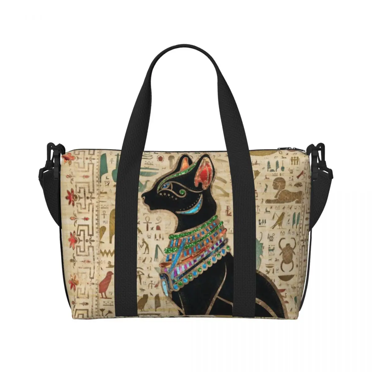 Women Bags In Egypt - حقائب تسوق مخصصة بتصميم القط المصري