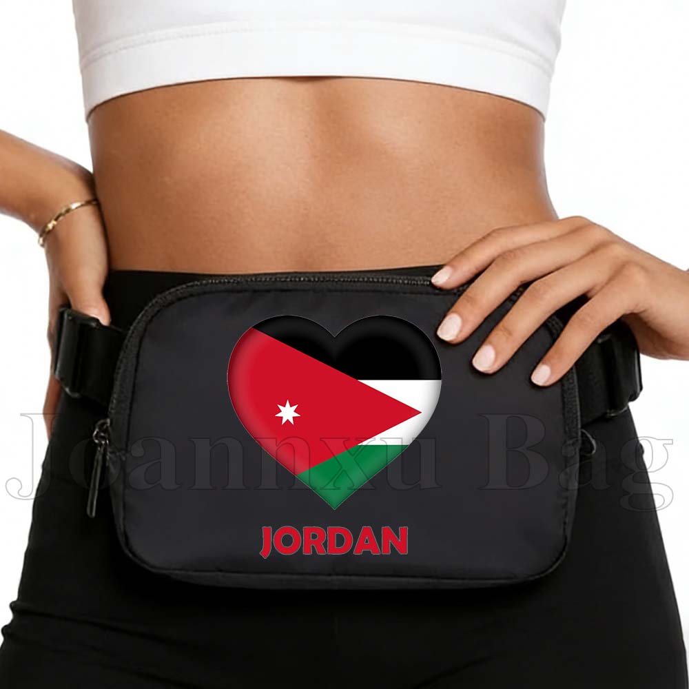 Women Bags Jordan - حقيبة خصر للهاتف المحمول بتصميم علم