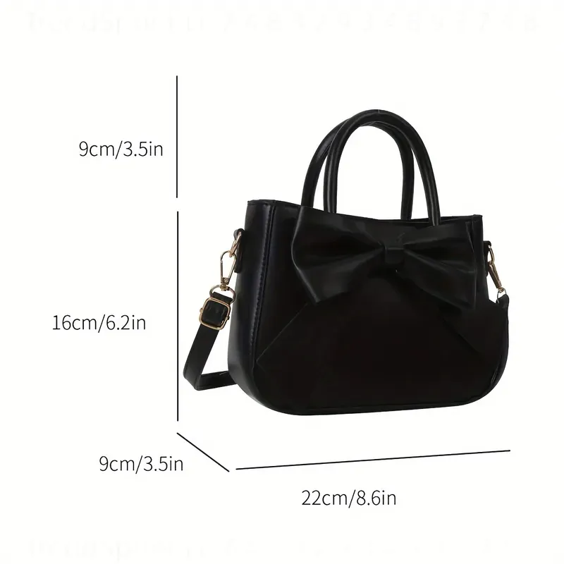 حقيبة يد أنيقة سوداء بفيونكة ل - مراجعة Women Bags Golden وسعره