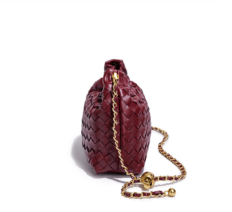 حقيبة كتف نسائية منسوجة بسحاب  - مراجعة Women Bags Golden وسعره