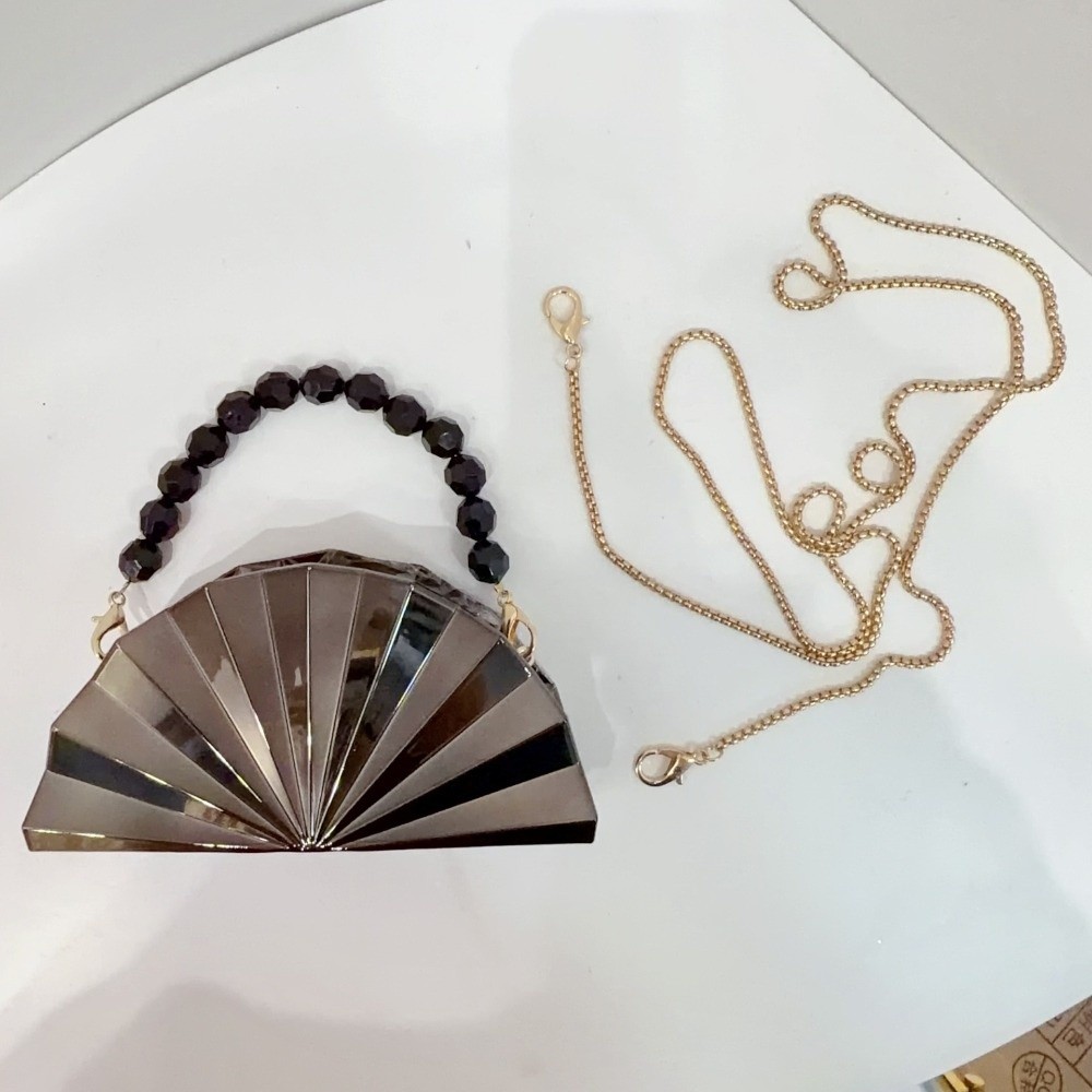 حقيبة صغيرة فاخرة بلون موحد وت - مراجعة Women Bags Golden وسعره
