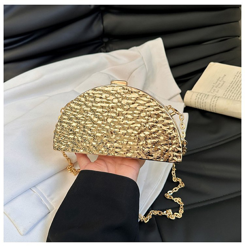 حقائب سهرة ذهبية فاخرة للنساء  - مراجعة Women Bags Golden وسعره
