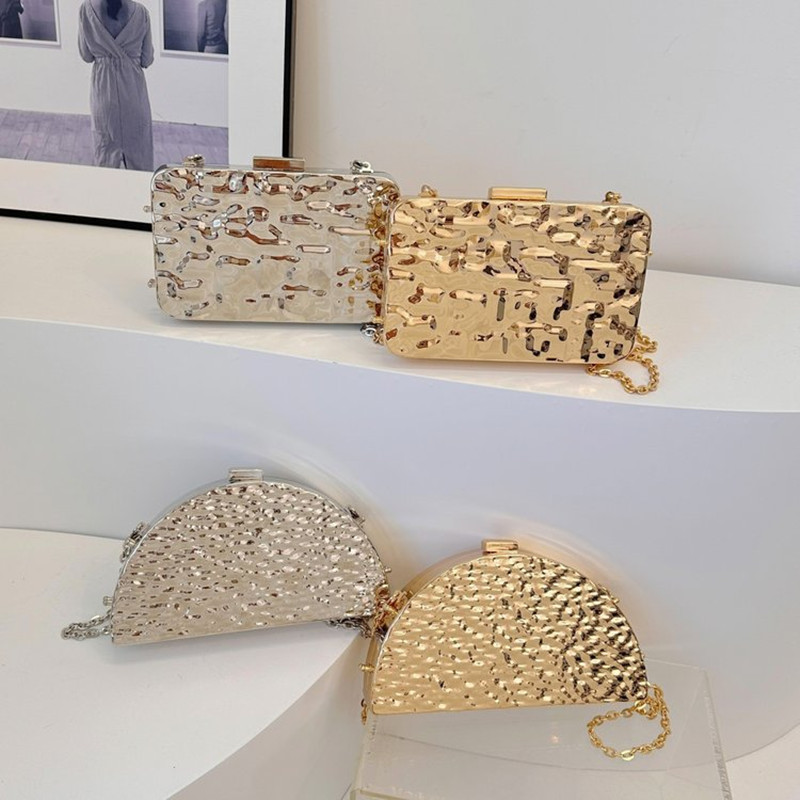 حقائب سهرة ذهبية فاخرة للنساء  - مراجعة Women Bags Golden وسعره