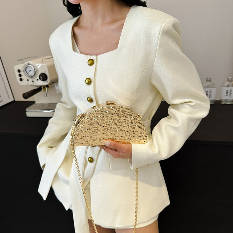 حقائب سهرة ذهبية فاخرة للنساء  - مراجعة Women Bags Golden وسعره