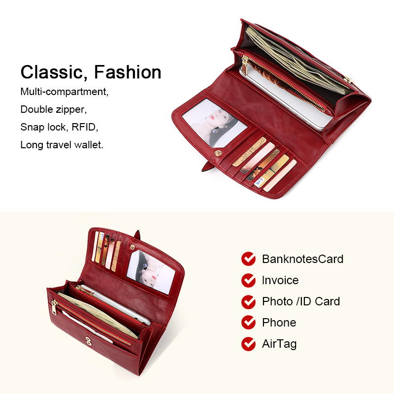 محافظ KAVIS للنساء محفظة جلدية - مراجعة Women Bags Price وسعره