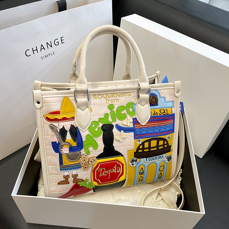 حقائب نسائية بتصميم مرقع بسحاب - مراجعة Women Bags Discount وسعره